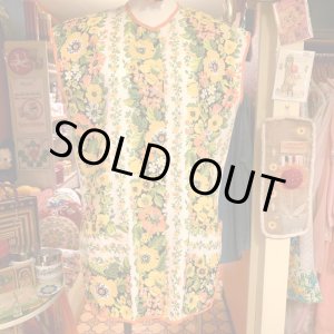 画像: Flower pattern vintage apron vest