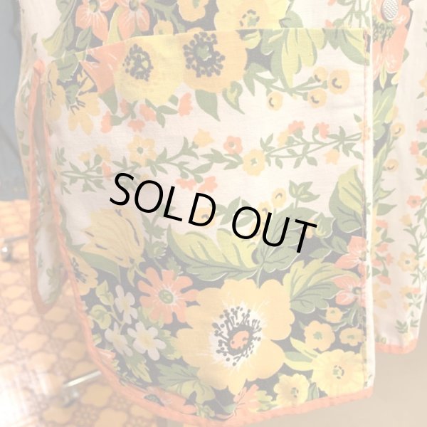 画像2: Flower pattern vintage apron vest