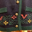 画像4: Green/Navy gold button knit cardigan