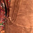 画像7: Brown suede flower embossing apron