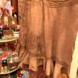 画像2: Brown suede flower embossing apron