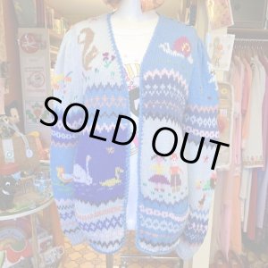 画像: Pattern knitting knit cardigan