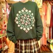 画像1: Flower patchwork sweat