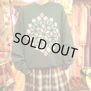 画像: Flower patchwork sweat