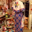 画像1: Patchwork pattern&madras check with cape onepiece