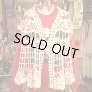 画像: Crochet knit cape