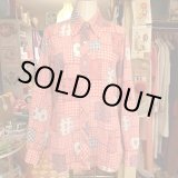画像: Patchwork pattern shirt