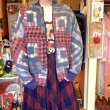 画像1: Plaid patchwork quilted jacket