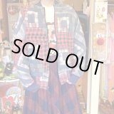 画像: Plaid patchwork quilted jacket