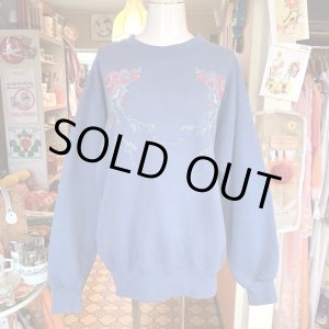 画像: Rubber flower cross stitch sweat