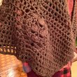 画像4: （SALE）Brown crochet cape