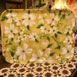 画像1: Vintage glass fiber flower pattern tray  B