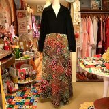 画像: Velor&quilting switch vintage dress