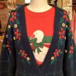 画像2: Flower embroidery wool cardigan