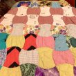 画像12: Vintage patchwork quilt(Flower・Plaid・cherry・etc)