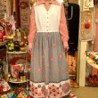 画像6: Dot&Flower pattern vintage dress