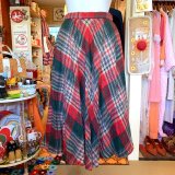 画像: Plaid wool skirt