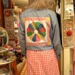 画像4: Flower pattern patchwork chambray shirt