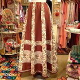 画像: 70S flower lace patchwork long skirt