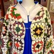 画像2: Vintage Granny square knit gownjacket