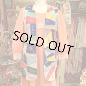画像: Vintage patchwork vest
