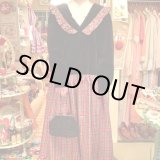 画像: 2way Plaid&Velor dress