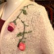 画像3: 50'S Rose motif mohair knit cardigan