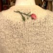 画像7: 50'S Rose motif mohair knit cardigan