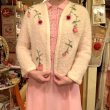 画像8: 50'S Rose motif mohair knit cardigan