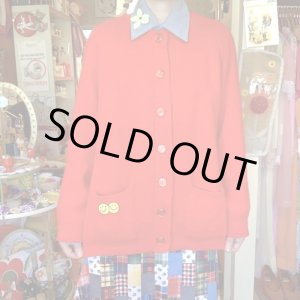 画像: Twin smile patch knit cardigan