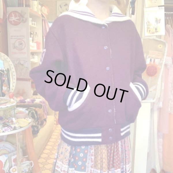 画像1: Sailor collar stadium jumper