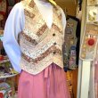 画像10: Reversible flower pattern quilting vest