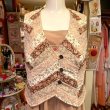 画像1: Reversible flower pattern quilting vest