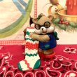 画像1: Make socks glasses bear vintage christmas ornament