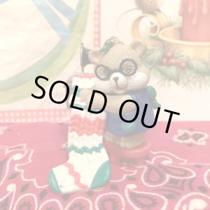 画像: Make socks glasses bear vintage christmas ornament