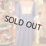 画像: 70'S Patchwork chambray long dress