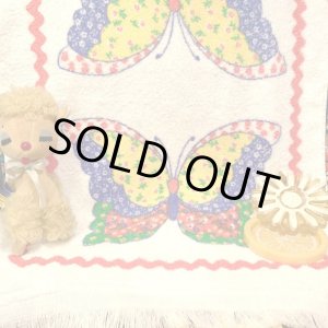 画像: Butterfly patchwork pattern towel