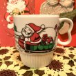 画像1: レトロvintage christmas mug