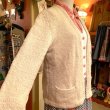 画像3: 60'S Flower pattern handmade wool cardigan