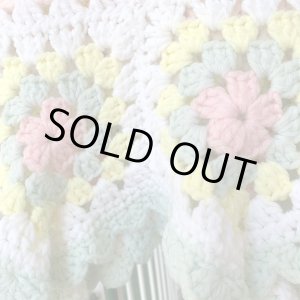 画像: Vintage pastel colour Granny square blanket