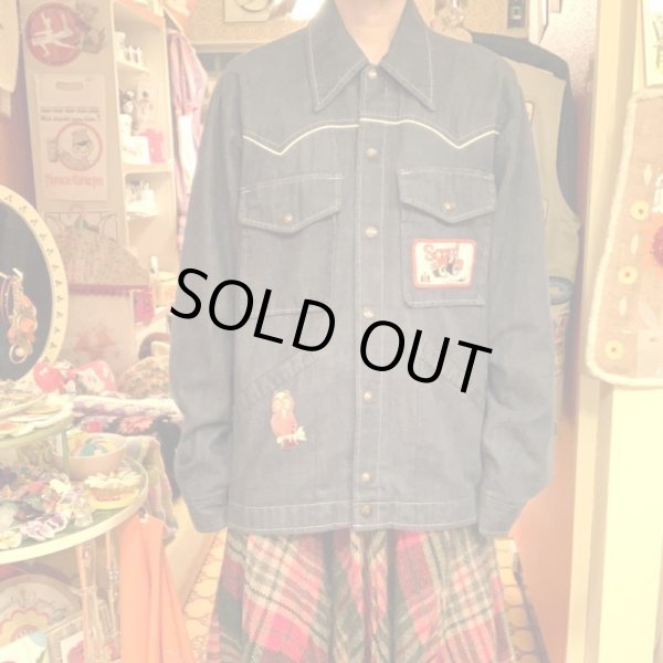 画像1: Vintage patch denim jacket