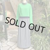 画像: Navy&Green switch dress