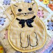 画像2: Gingham cat potholder