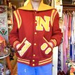 画像1: 70'S Sailor collar leather switch stadium jumper