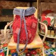 画像2: Bandana&denim reversible shoulder bag with triangle bandana