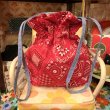 画像3: Bandana&denim reversible shoulder bag with triangle bandana