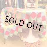 画像: Square motif vintage knit rug