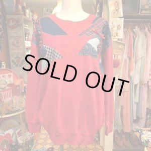 画像: Patch flower vintage sweat