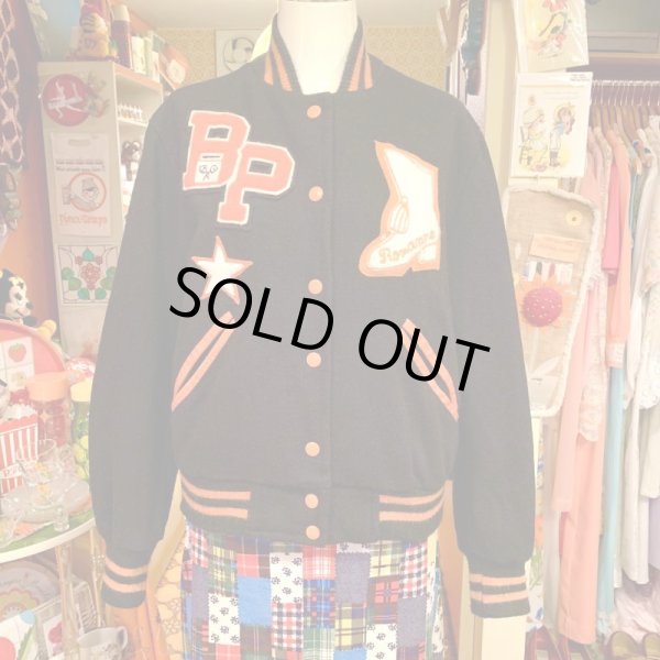 画像1: BK/OR Vintage patch stadium jumper