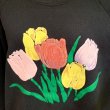 画像2: Tulip rubber print vintage sweat